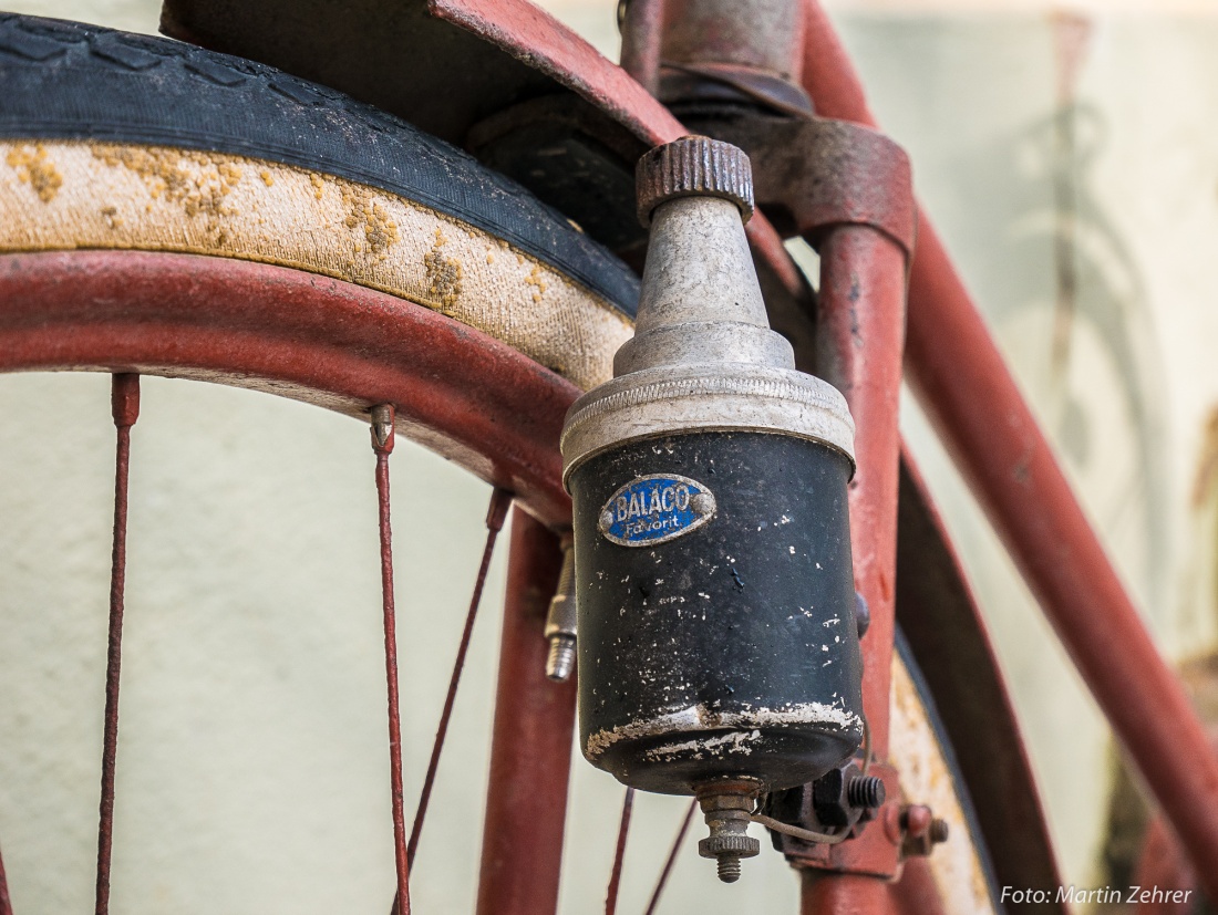Foto: Martin Zehrer - Ein Fahrrad-Dynamo der Firma Balaco. Entdeckt an einem alten Fahrrad in Kemnath. 